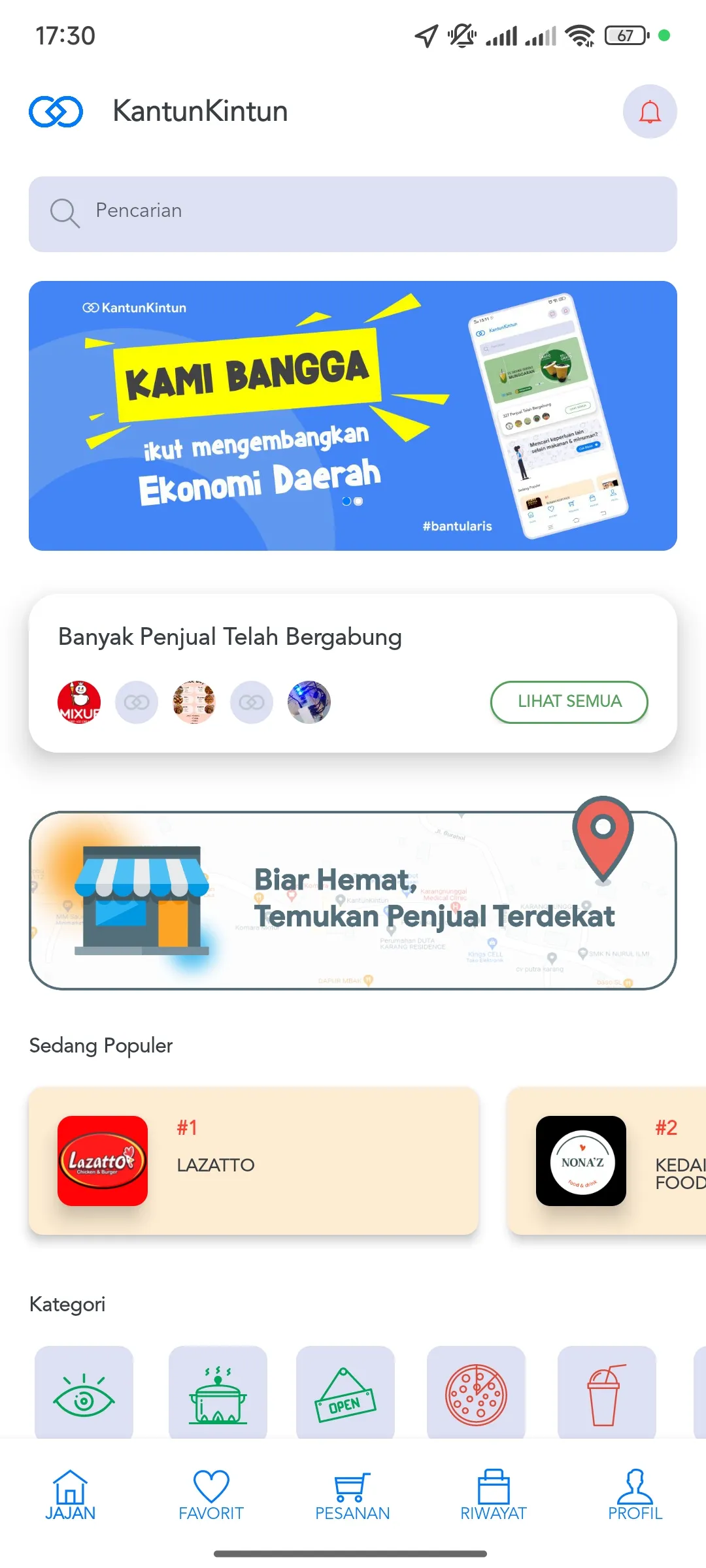customer App Mockup